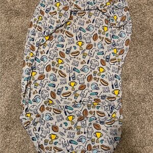 Sports Themed Little Sleepies Crib Sheet